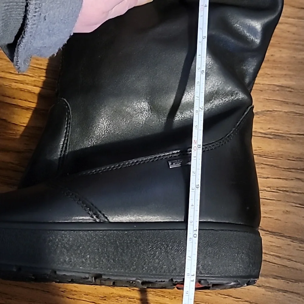 NEW IMAC-TEX Italian Winter Leather Fur‎ Lined Slouchy Boots Size 38 or 7